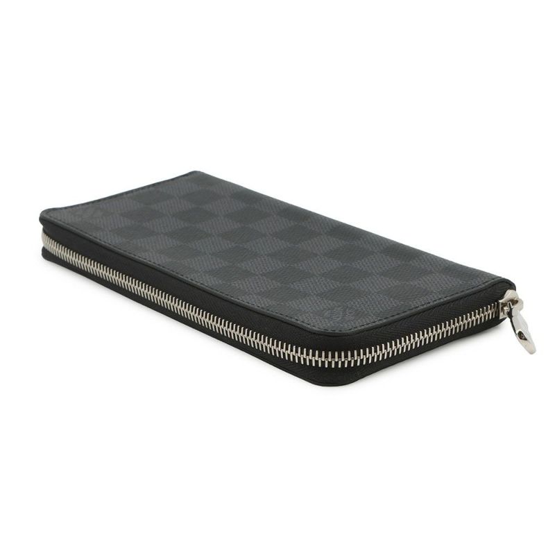 ルイヴィトン 長財布 ダミエ・グラフィット ジッピーウォレット・ヴェルティカル N63095 メンズ 黒