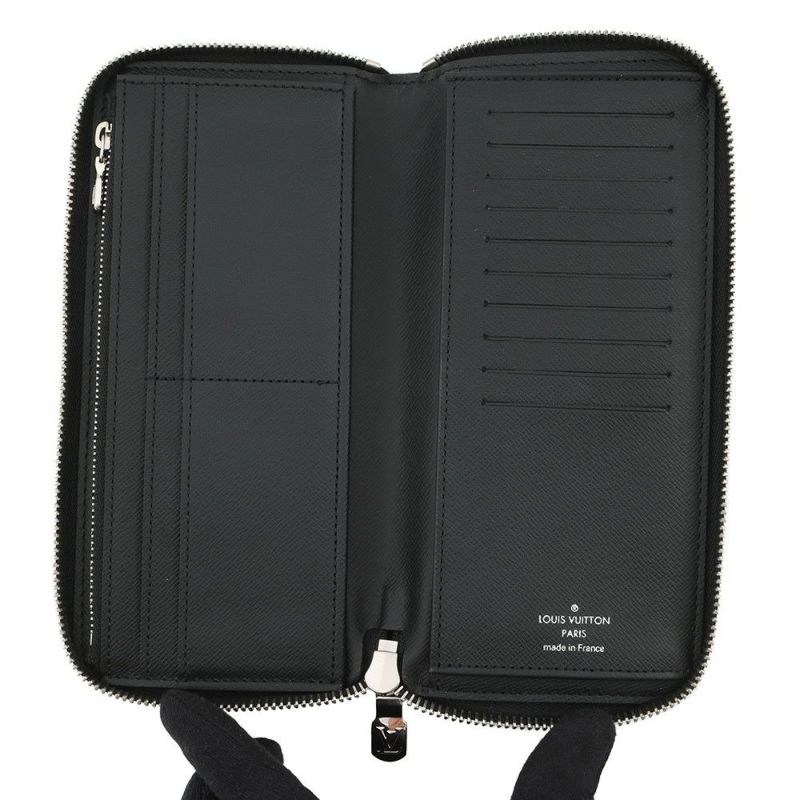 ルイヴィトン 長財布 ダミエ・グラフィット ジッピーウォレット・ヴェルティカル N63095 メンズ 黒