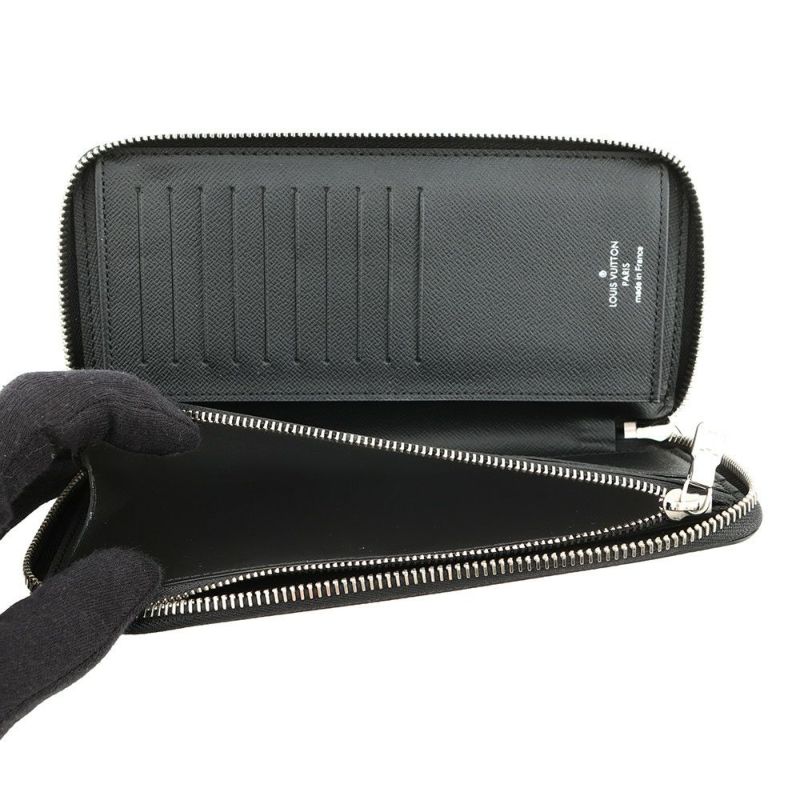 ルイヴィトン 長財布 ダミエ・グラフィット ジッピーウォレット・ヴェルティカル N63095 メンズ 黒