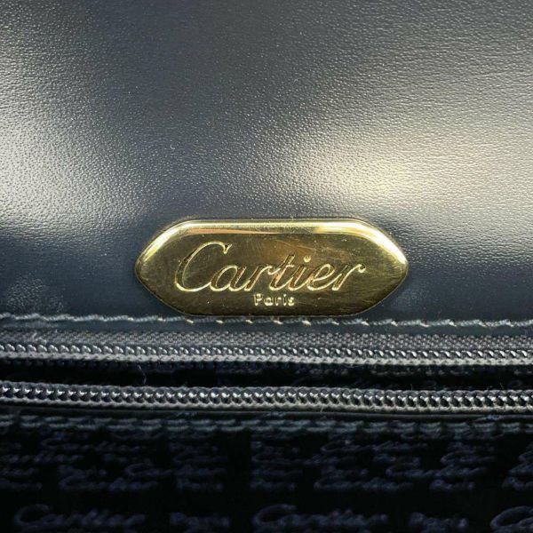 カルティエ ハンドバッグ サファイアライン レザー Cartier 2wayショルダーバッグ