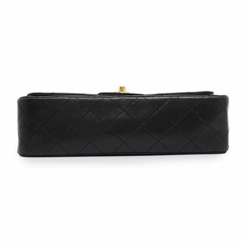 シャネル チェーンショルダーバッグ マトラッセ23 ココマーク ダブルチェーン ラムスキン A01113 CHANEL 黒