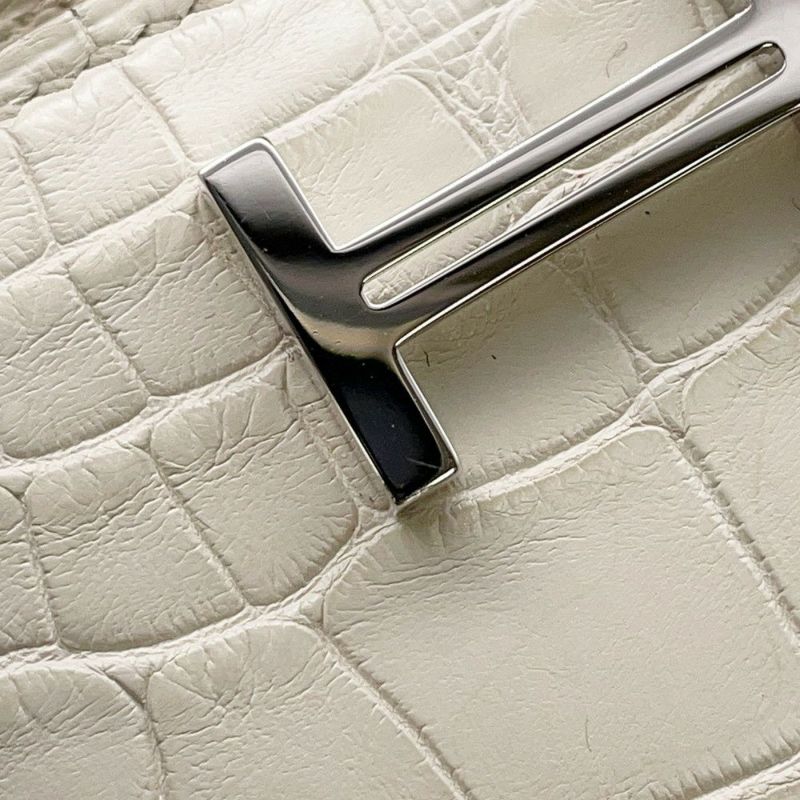 エルメス 二つ折り財布 ベアンコンパクト ベトン/シルバー金具 アリゲーターマット K刻印 財布