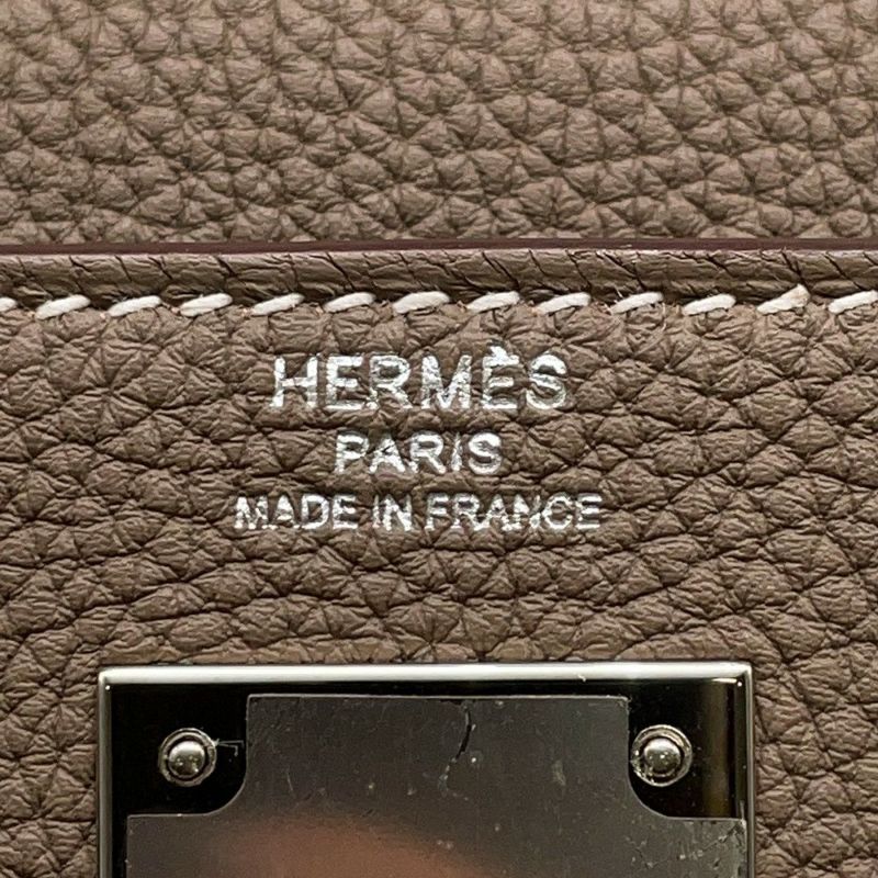 エルメス ハンドバッグ ケリー28 内縫い エトゥープ/シルバー金具 トゴ Y刻印 ２wayショルダー