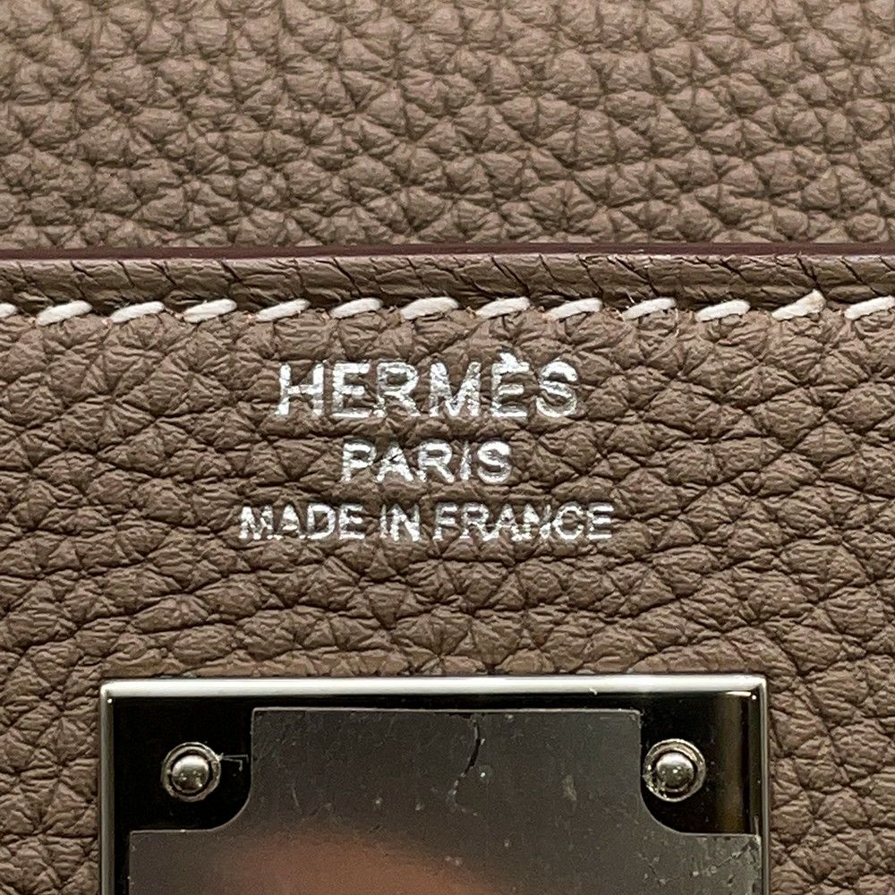 エルメス ハンドバッグ ケリー28 内縫い エトゥープ/シルバー金具 トゴ Y刻印 ２wayショルダー