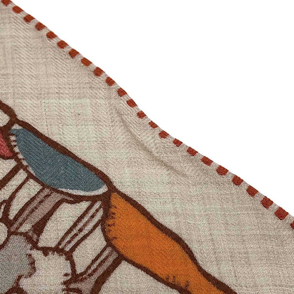 エルメス ストール トライアングル ジェアン 千と一のウサギ カシミヤ シルク HERMES 2025年秋冬