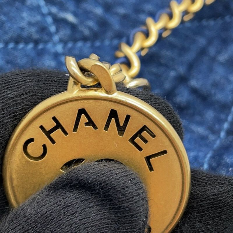シャネル ハンドバッグ CHANEL 22 ミニ ココマーク デニム コットン AS3980 CHANEL 2wayショルダーバッグ
