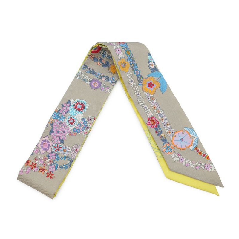 エルメス ツイリー ブリッド・ドゥ・ガラ・アン・フルール&アイライナー Brides de Gala en fleurs HERMES シルク 2025年春夏