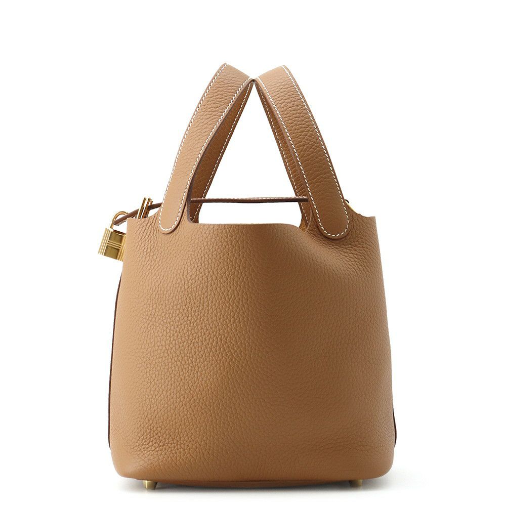 エルメス ハンドバッグ ピコタンロックPM ゴールド//ゴールド金具 トリヨンクレマンス K刻印