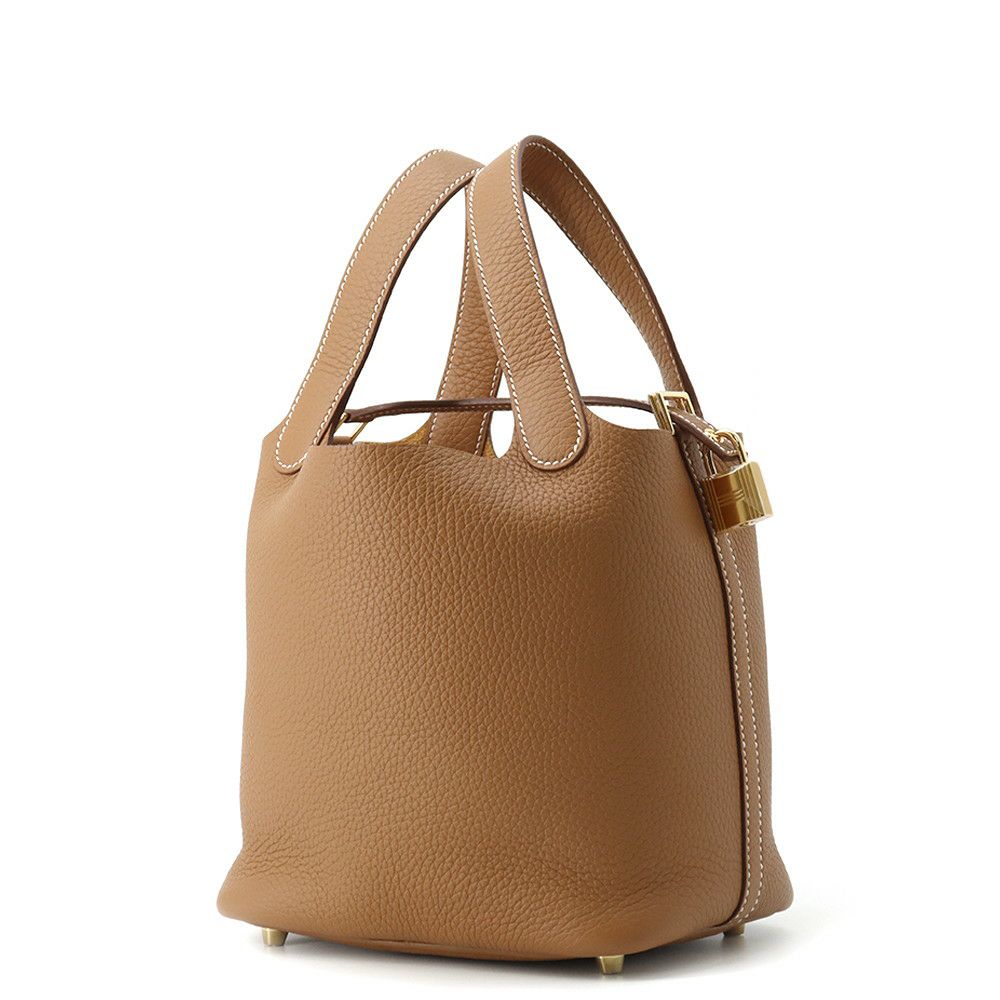 エルメス ハンドバッグ ピコタンロックPM ゴールド//ゴールド金具 トリヨンクレマンス K刻印