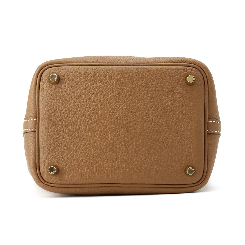 エルメス ハンドバッグ ピコタンロックPM ゴールド//ゴールド金具 トリヨンクレマンス K刻印