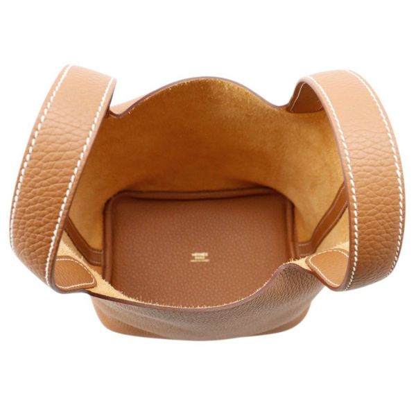 エルメス ハンドバッグ ピコタンロックPM ゴールド//ゴールド金具 トリヨンクレマンス K刻印