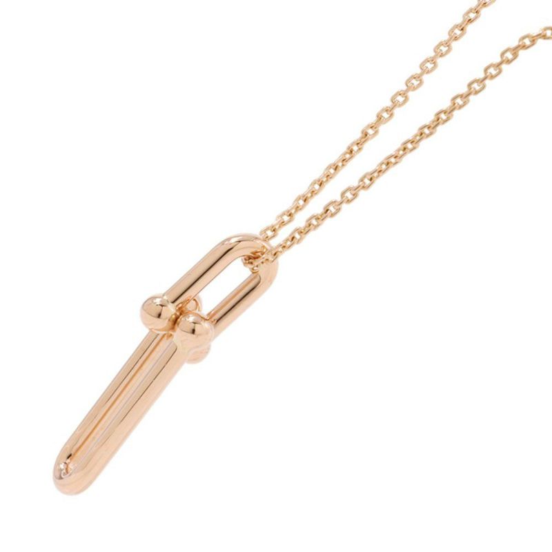 ティファニー ネックレス ハードウェア 細長 リンク ペンダント K18PGピンクゴールド 63982253 Tiffany&Co. ジュエリー