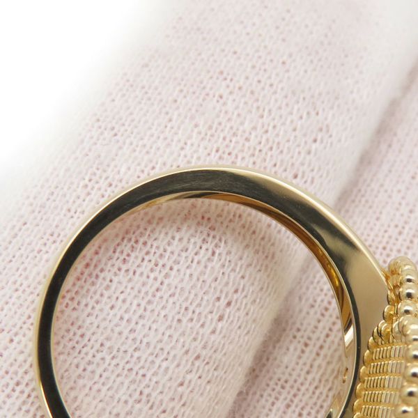 ヴァンクリーフ＆アーペル リング ヴィンテージ アルハンブラ リング オニキス/ダイヤ 1P 0.05ct K18YG サイズ53 VCARA41000 指輪