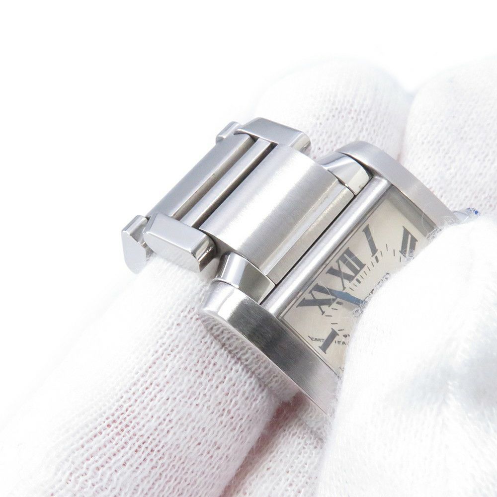 カルティエ タンク フランセーズ SM W51008Q3 Cartier 腕時計 シルバー文字盤 レディース クォーツ