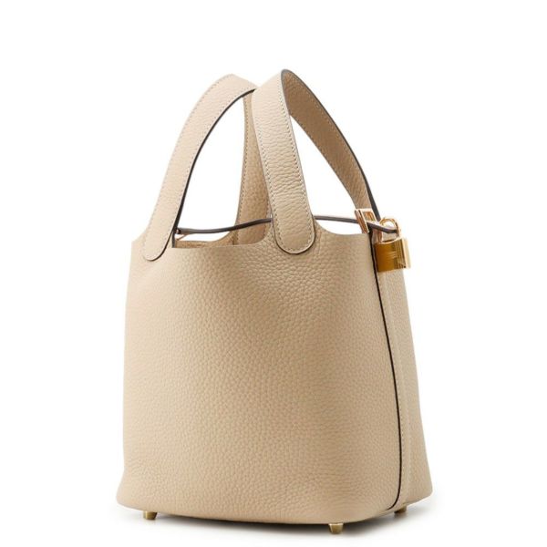 エルメス ハンドバッグ ピコタンロックPM トレンチ/ゴールド金具 トリヨンクレマンス K刻印