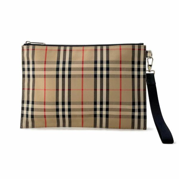 バーバリー クラッチバッグ チェック キャンバス 8014989 BURBERRY