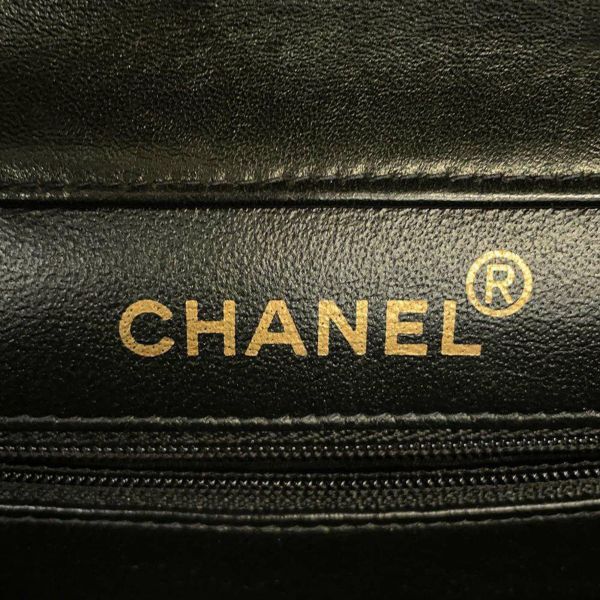 シャネル チェーンショルダーバッグ マトラッセ Wフェイス ココマーク ラムスキン CHANEL 黒 ダブルフェイス