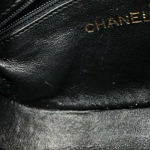 シャネル チェーンショルダーバッグ ココマーク タッセル ラムスキン CHANEL 黒