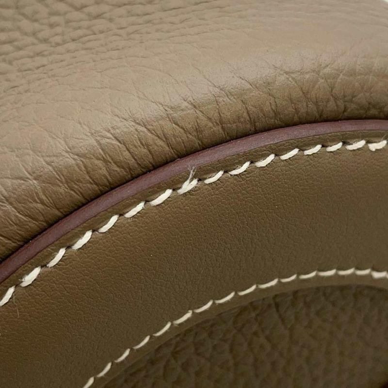 エルメス ハンドバッグ インザループ 18 エトゥープ/シルバー金具 トリヨンクレマンス B刻印