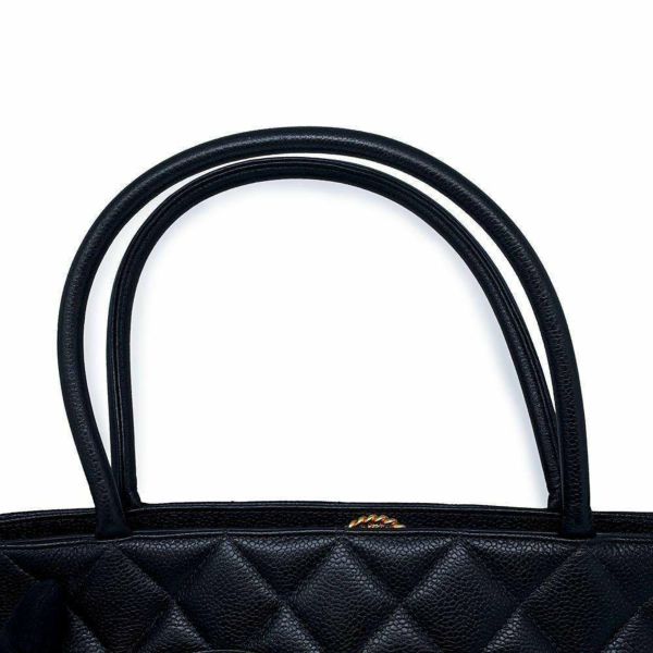 シャネル トートバッグ 復刻トート マトラッセ ココマーク キャビアスキン A01804 CHANEL 黒