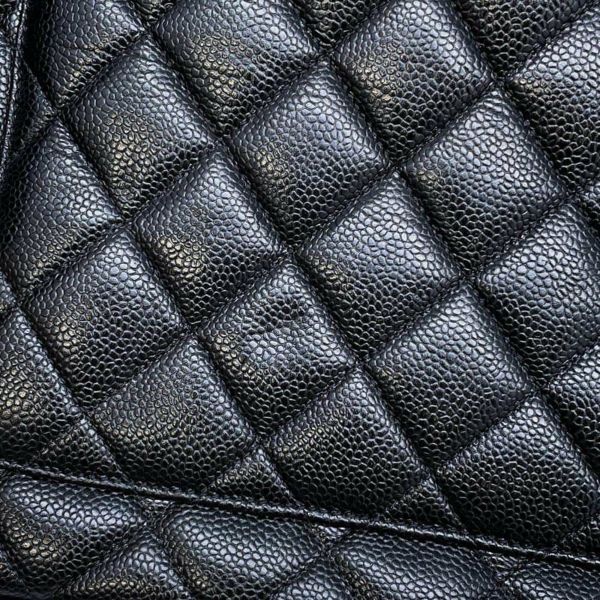 シャネル トートバッグ 復刻トート マトラッセ ココマーク キャビアスキン A01804 CHANEL 黒