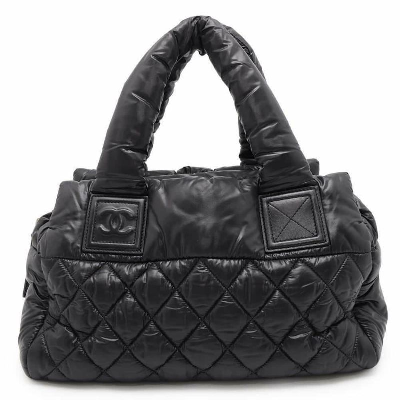 シャネル ハンドバッグ コココクーン マトラッセ ココマーク A48619 CHANEL バッグ ミニボストンバッグ 黒