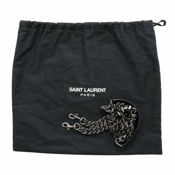 サンローランパリ ハンドバッグ カサンドラ 型押しレザー 428101 SAINT LAURENT PARIS チェーンショルダーバッグ 黒