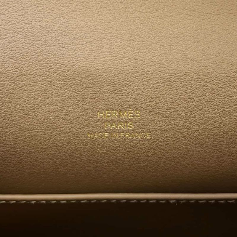 エルメス ハンドバッグ ポシェットケリー エトゥープ/ゴールド金具 スイフト W刻印