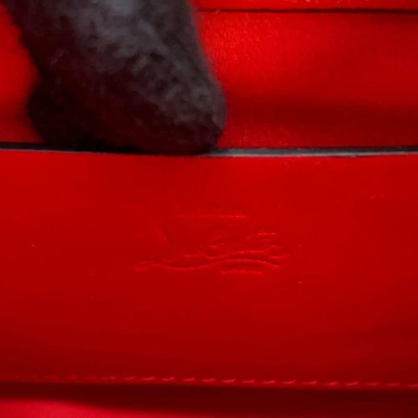 クリスチャン・ルブタン ショルダーバッグ カラスキー ミニ レオパード 1225184 Christian Louboutin ヒョウ柄 黒