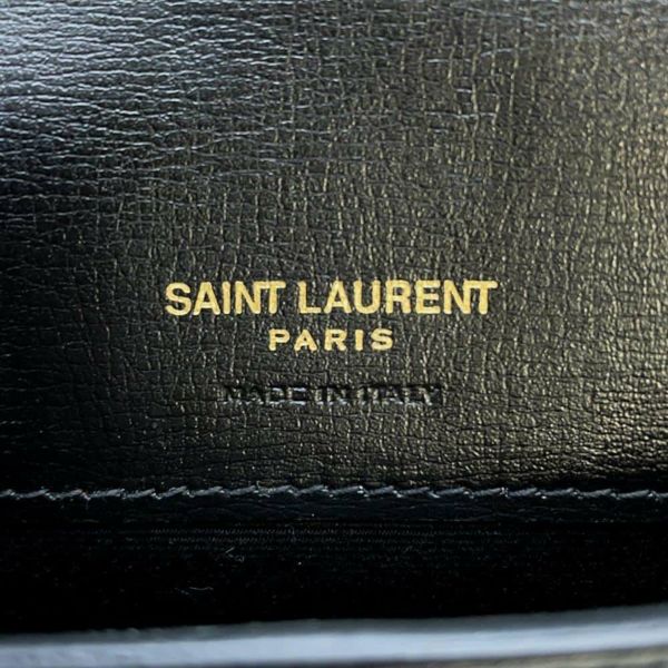 サンローランパリ チェーンショルダーバッグ フォンホルダー レザー 635095 SAINT LAURENT PARIS 黒