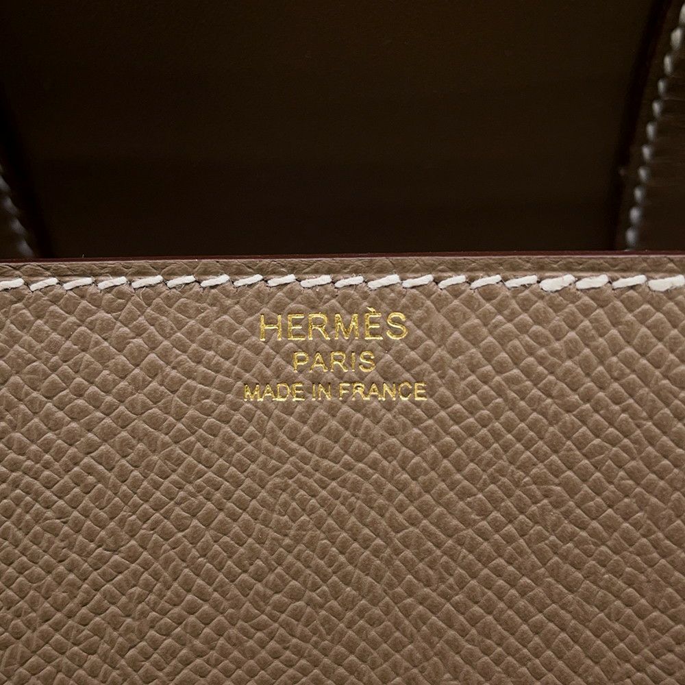 エルメス デッラ・カヴァッレリア ミニ エトゥープ/ゴールド金具 エプソン W刻印