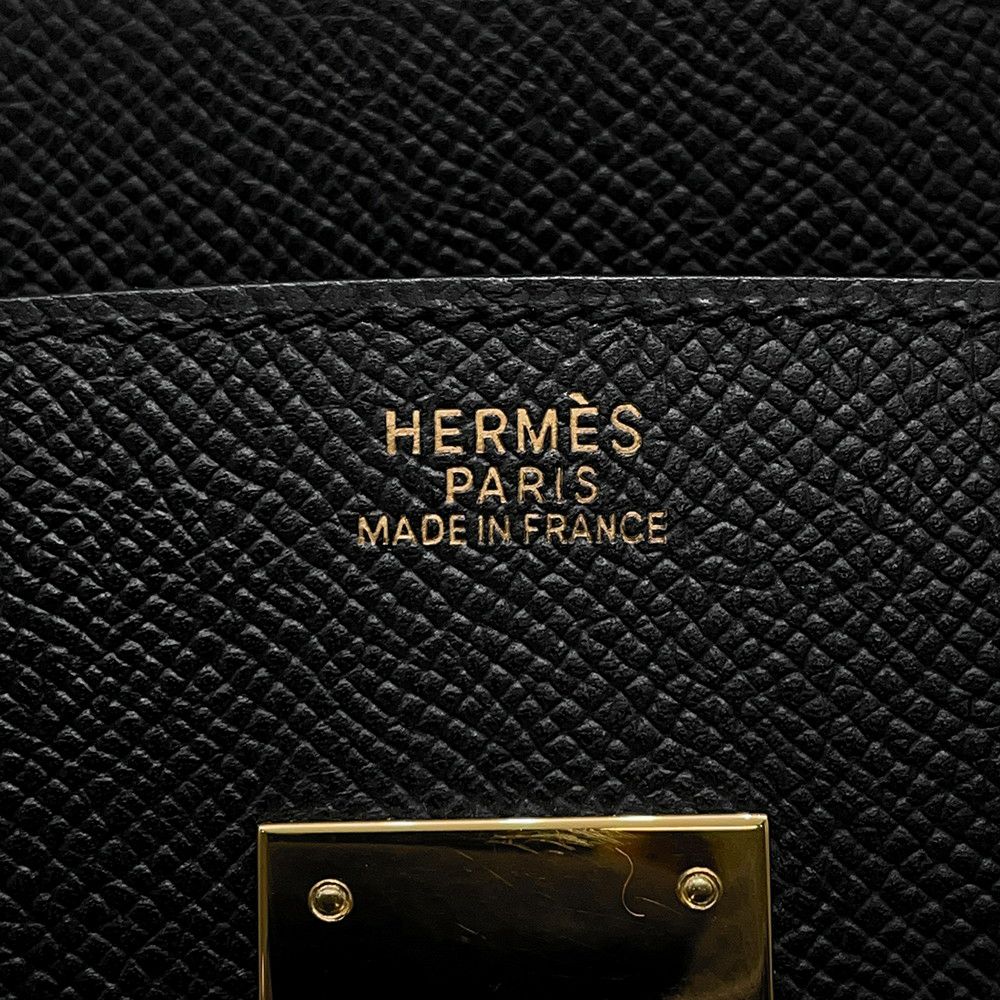 エルメス バーキン30 ブラック/ゴールド金具 エプソン □J刻印 HERMES Birkin ハンドバッグ 黒