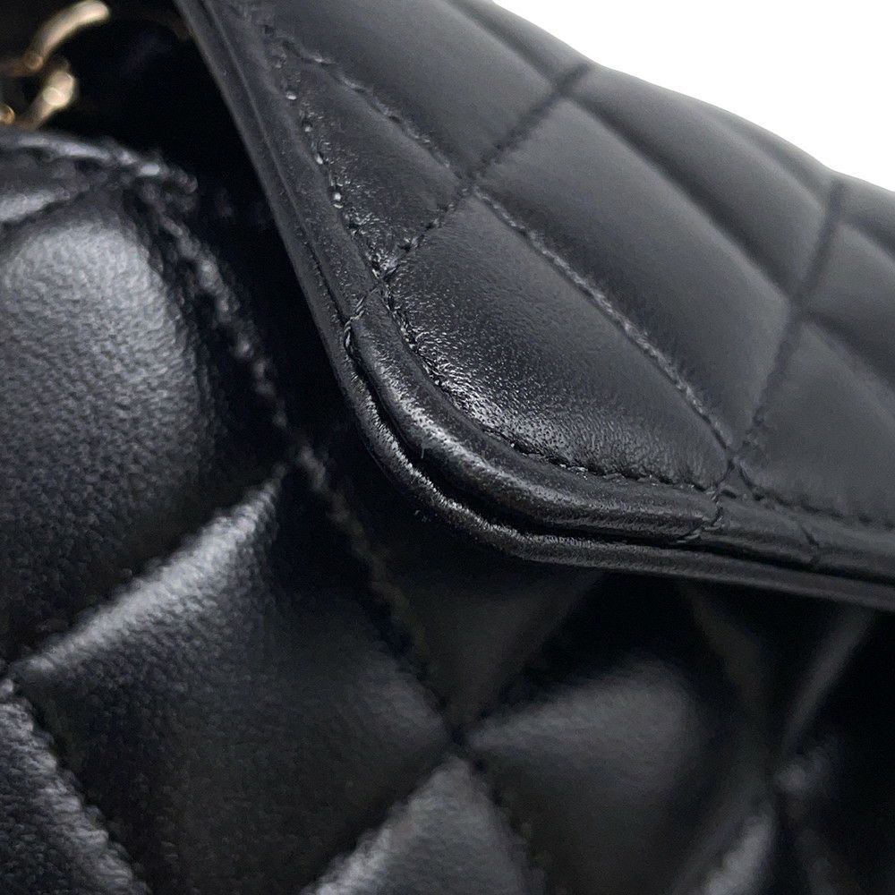シャネル アイウェアケース マトラッセ ココマーク キャビアスキン AP2044 CHANEL 眼鏡ケース キルティング 黒