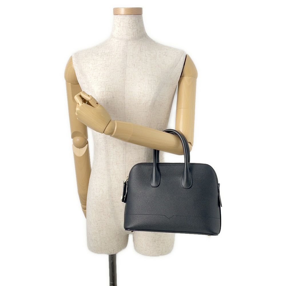 ヴァレクストラ ハンドバッグ マイロゴ ミニ ソフトカーフレザー WBML0041028LOC99 Valextra 2way 黒