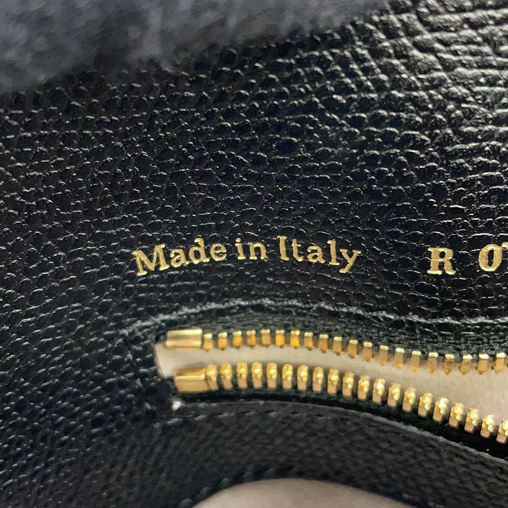 ヴァレクストラ ハンドバッグ マイロゴ ミニ ソフトカーフレザー WBML0041028LOC99 Valextra 2way 黒