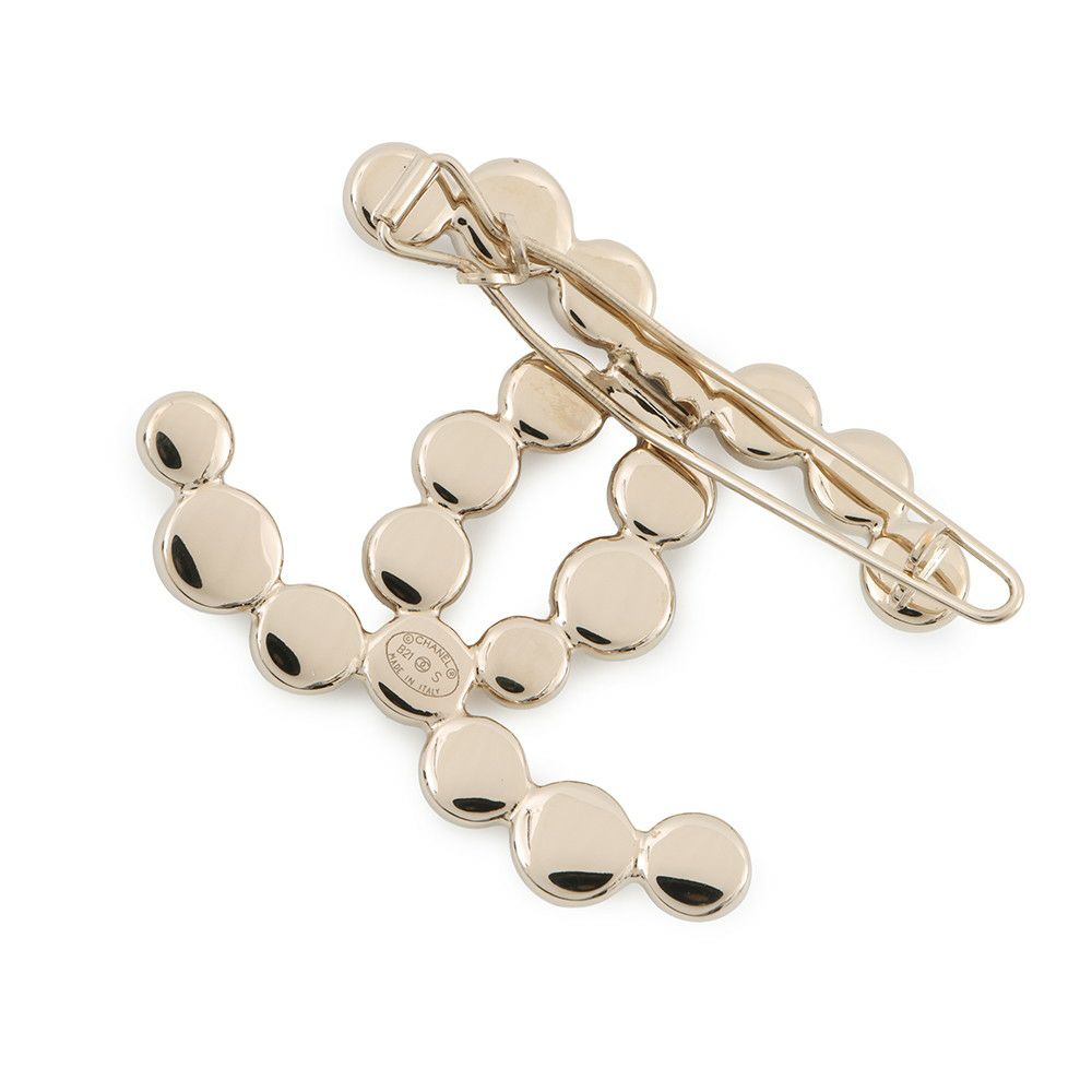 シャネル ヘアクリップ ココマーク バレッタ メタル B21S AB6278 CHANEL ヘアアクセサリー ヘアピン