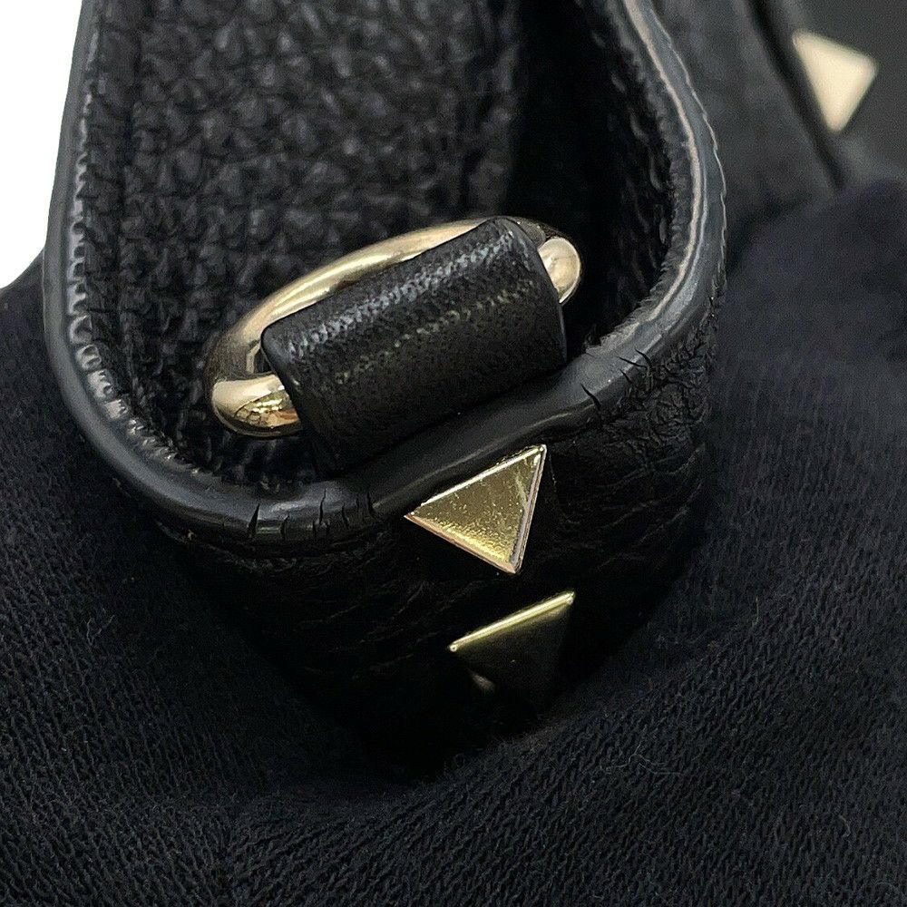 ヴァレンティノ・ガラヴァーニ トートバッグ ロックスタッズ レザー VALENTINO 2way 黒