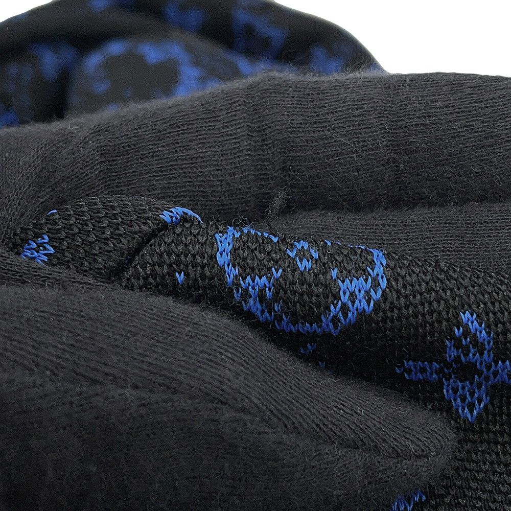 ルイヴィトン パーカー モノグラム ジップアップ フーディ メンズXL LOUIS VUITTON ヴィトン 黒