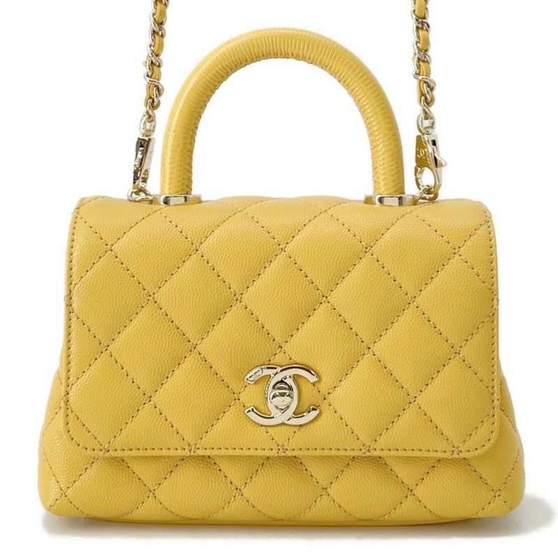 シャネル ハンドバッグ ココマーク ココハンドル マトラッセ XXS キャビアスキン リザード AS2215 CHANEL 2way