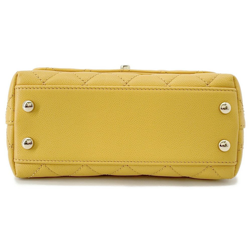 シャネル ハンドバッグ ココマーク ココハンドル マトラッセ XXS キャビアスキン リザード AS2215 CHANEL 2way