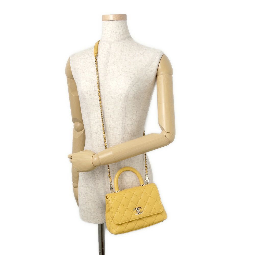 シャネル ハンドバッグ ココマーク ココハンドル マトラッセ XXS キャビアスキン リザード AS2215 CHANEL 2way