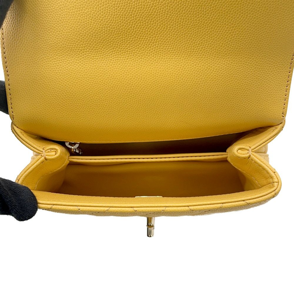 シャネル ハンドバッグ ココマーク ココハンドル マトラッセ XXS キャビアスキン リザード AS2215 CHANEL 2way