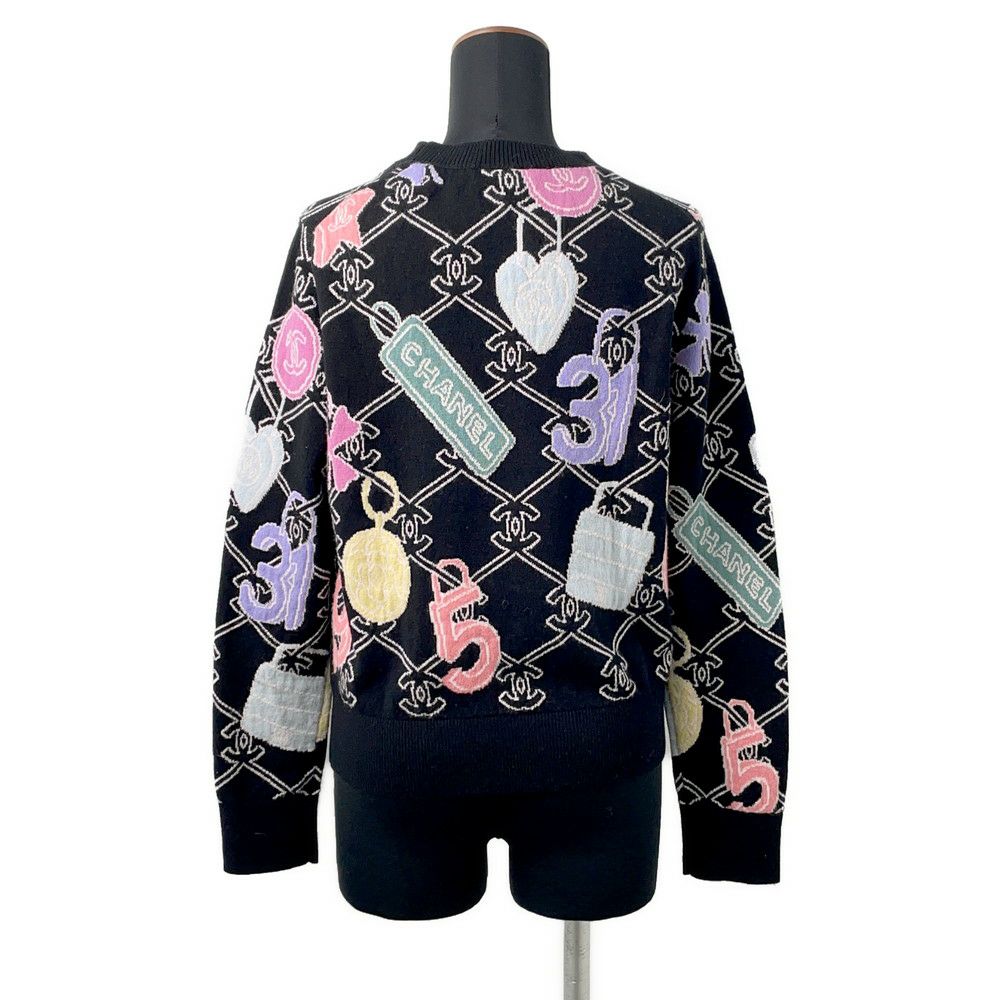 シャネル ニット ココマーク セーター レディースサイズ36  P72298 CHANEL トップス 黒
