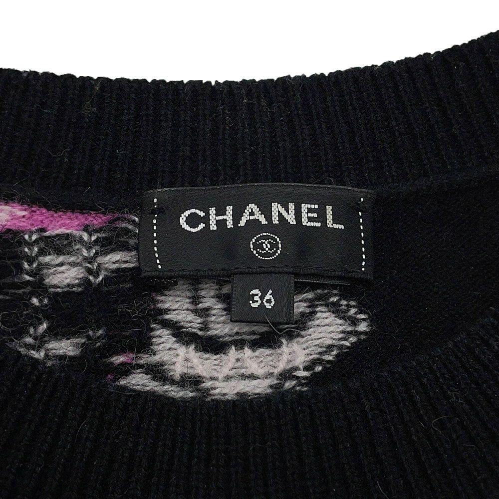 シャネル ニット ココマーク セーター レディースサイズ36  P72298 CHANEL トップス 黒