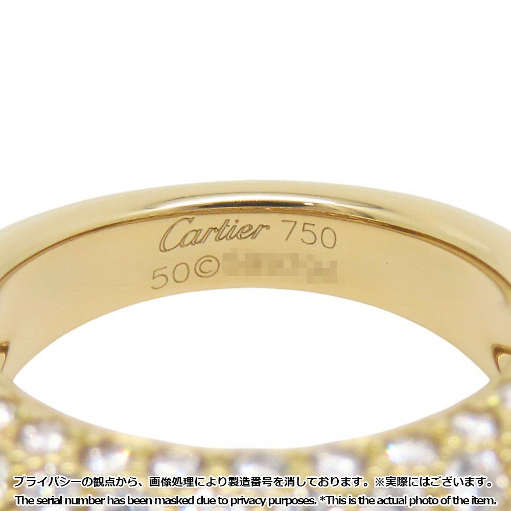 カルティエ リング ミミスター ダイヤモンド パヴェダイヤ K18YGイエローゴールド サイズ50 Cartier ジュエリー 指輪