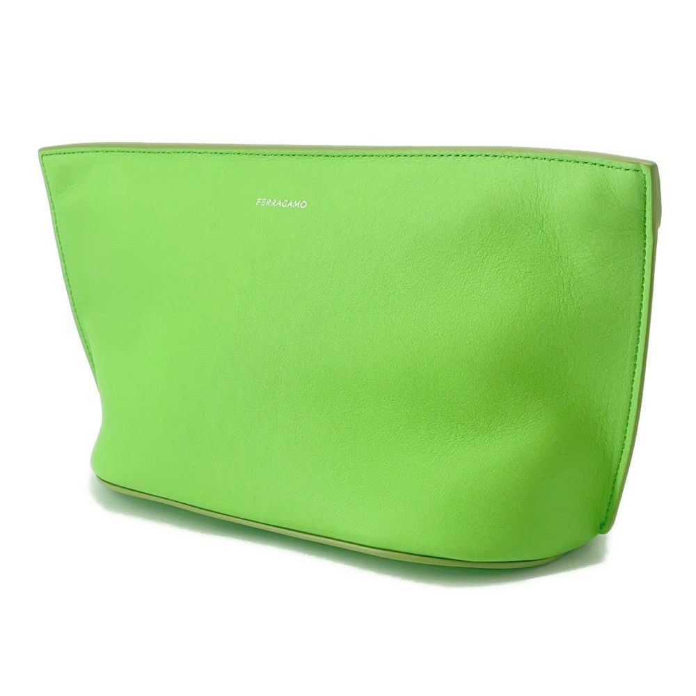 サルヴァトーレ・フェラガモ クラッチバッグ ロゴ レザー 241390 Ferragamo