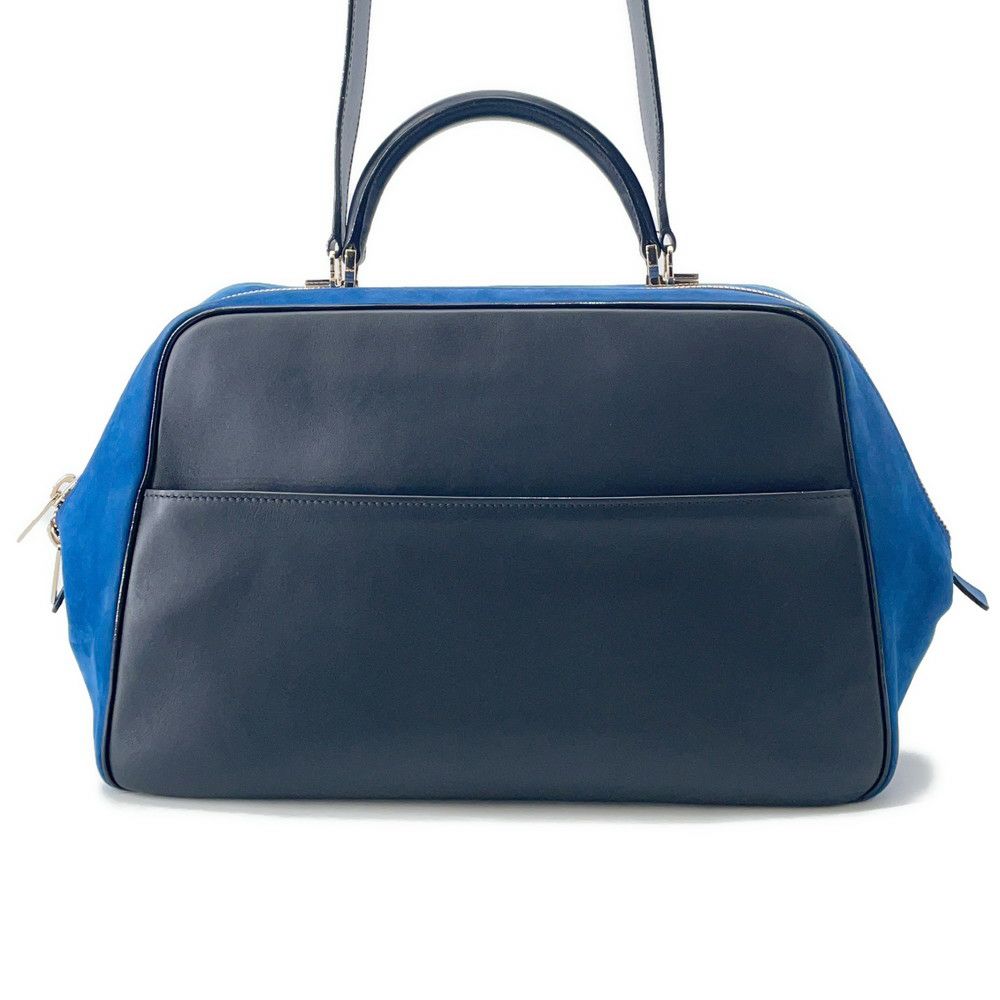 ヴァレクストラ ハンドバッグ セリエエッセ ラージ スエード レザー Valextra 2way 黒