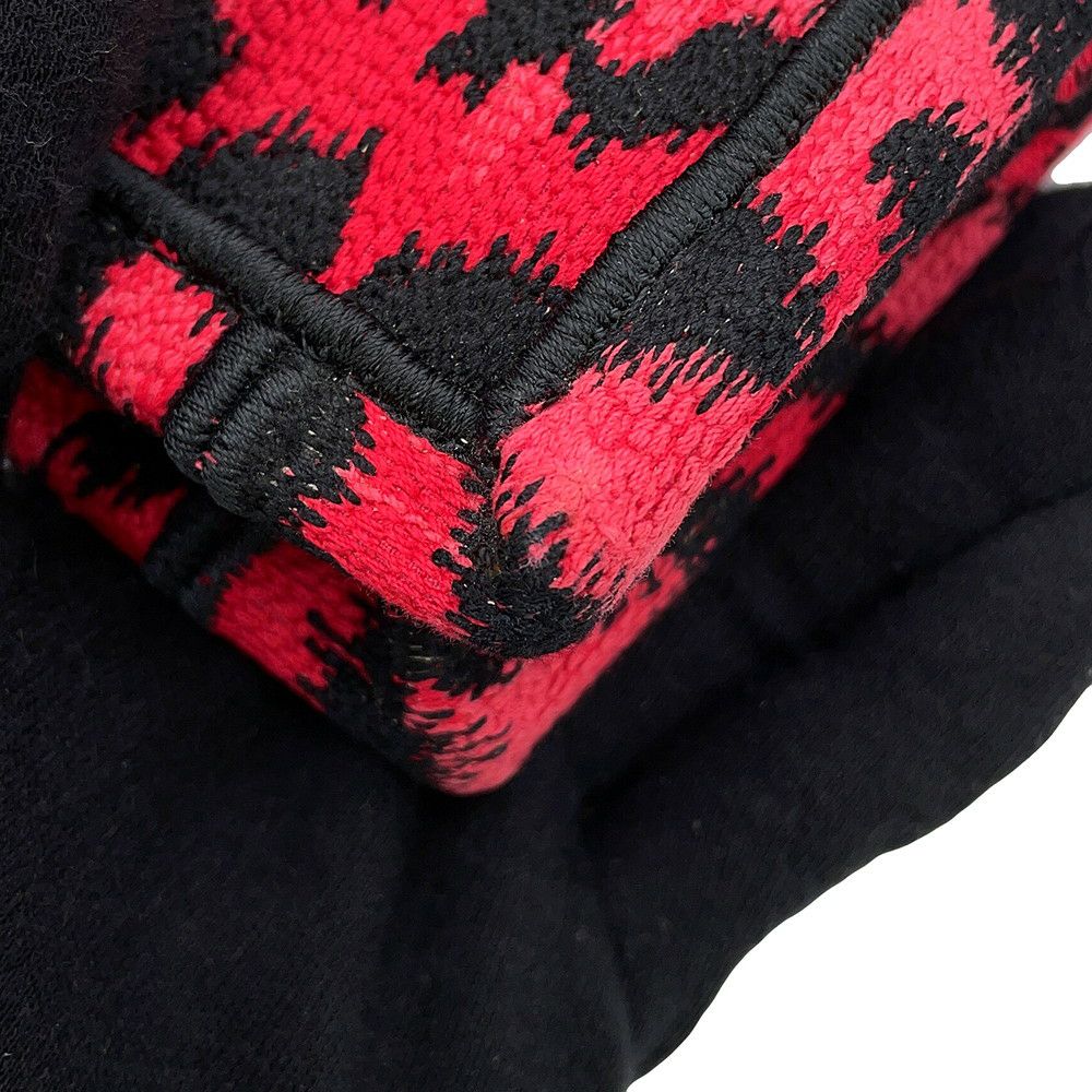 クリスチャン・ディオール トートバッグ ブックトート レオパード ミディアム M1296ZRHM Christian Dior ヒョウ柄 黒