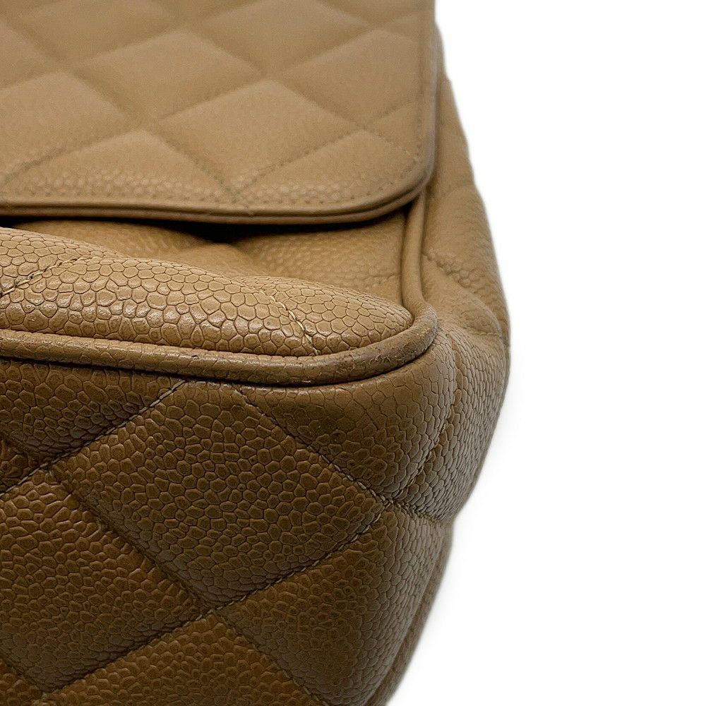 シャネル チェーンショルダーバッグ デカココ ココマーク マトラッセ キャビアスキン CHANEL