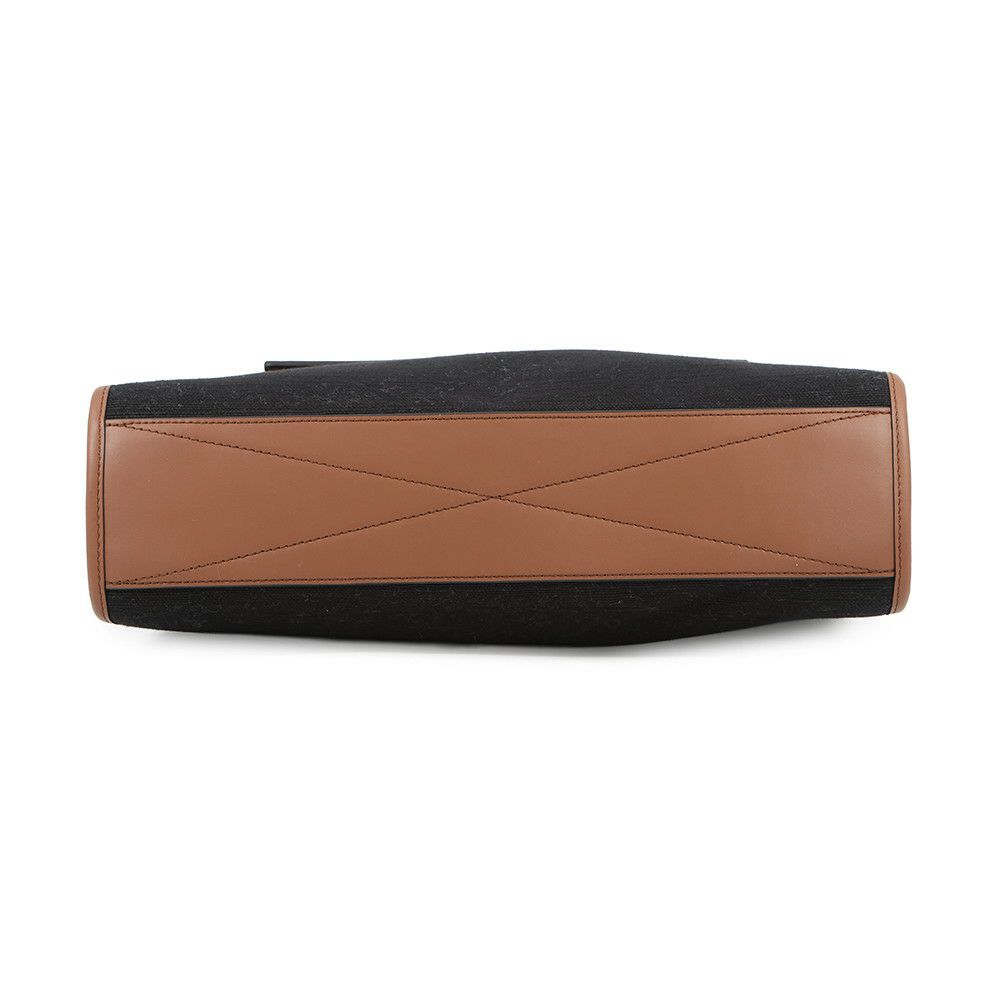 バーバリー トートバッグ ロゴ キャンバス 8093453 BURBERRY 黒